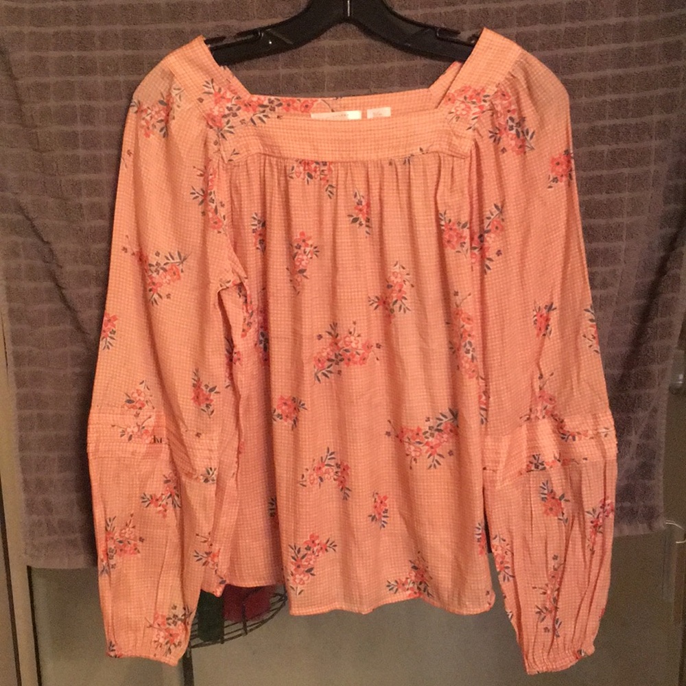 Women’s LC Lauren Conrad Shirred Peasant Top